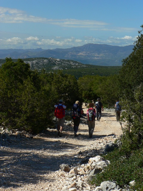 Al culmine del trek